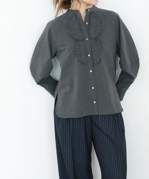 再入荷【SOI-MeME】pleats jabot blouse